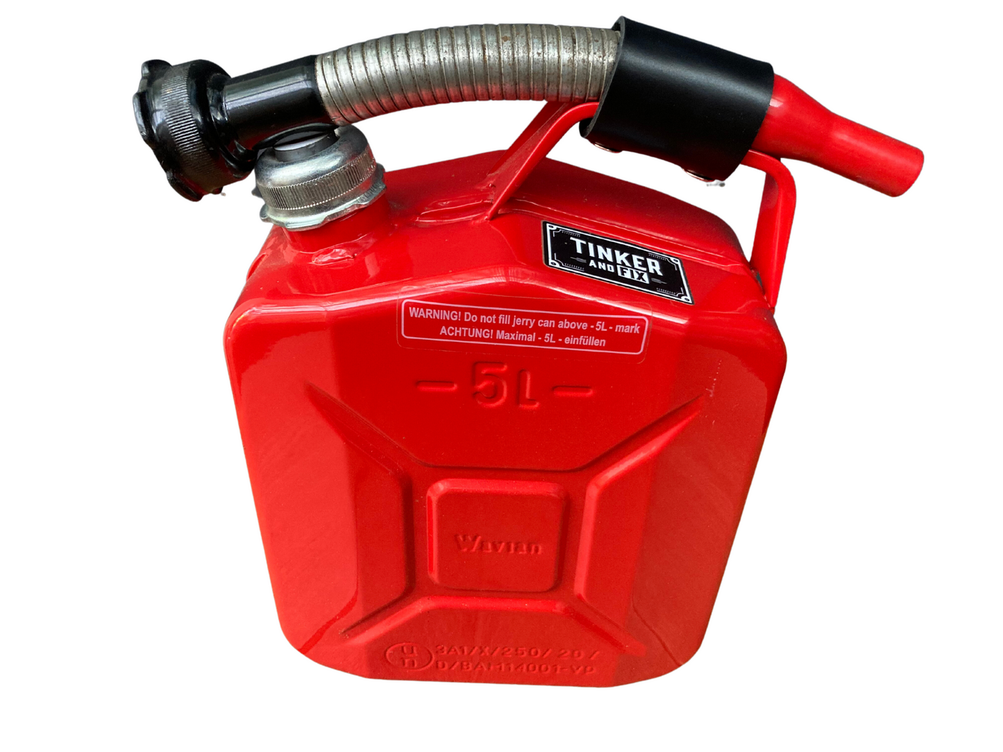 Tinker and Fix 5 litre Petrol Can and spout
