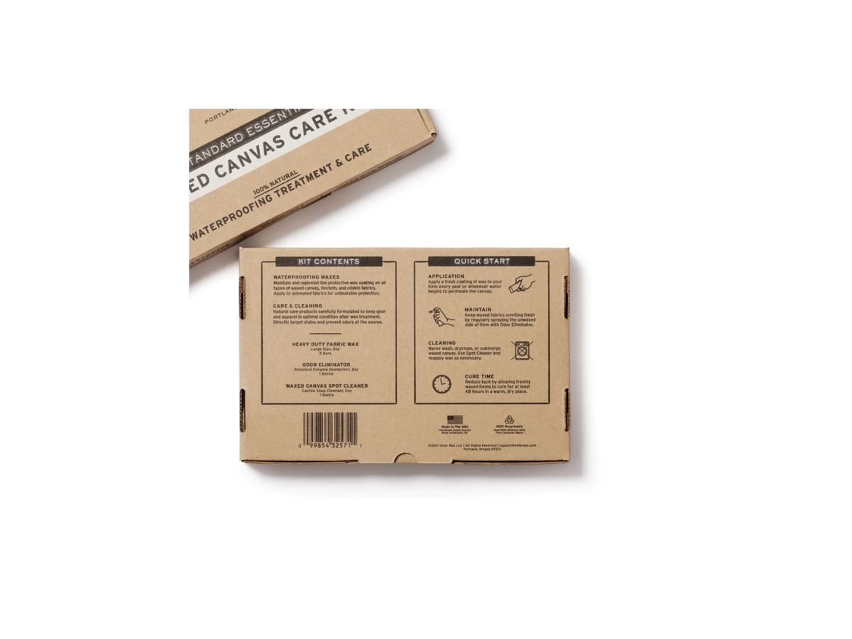 Otter Wax Waxed Canvas Care Kit – Tinker and Fix