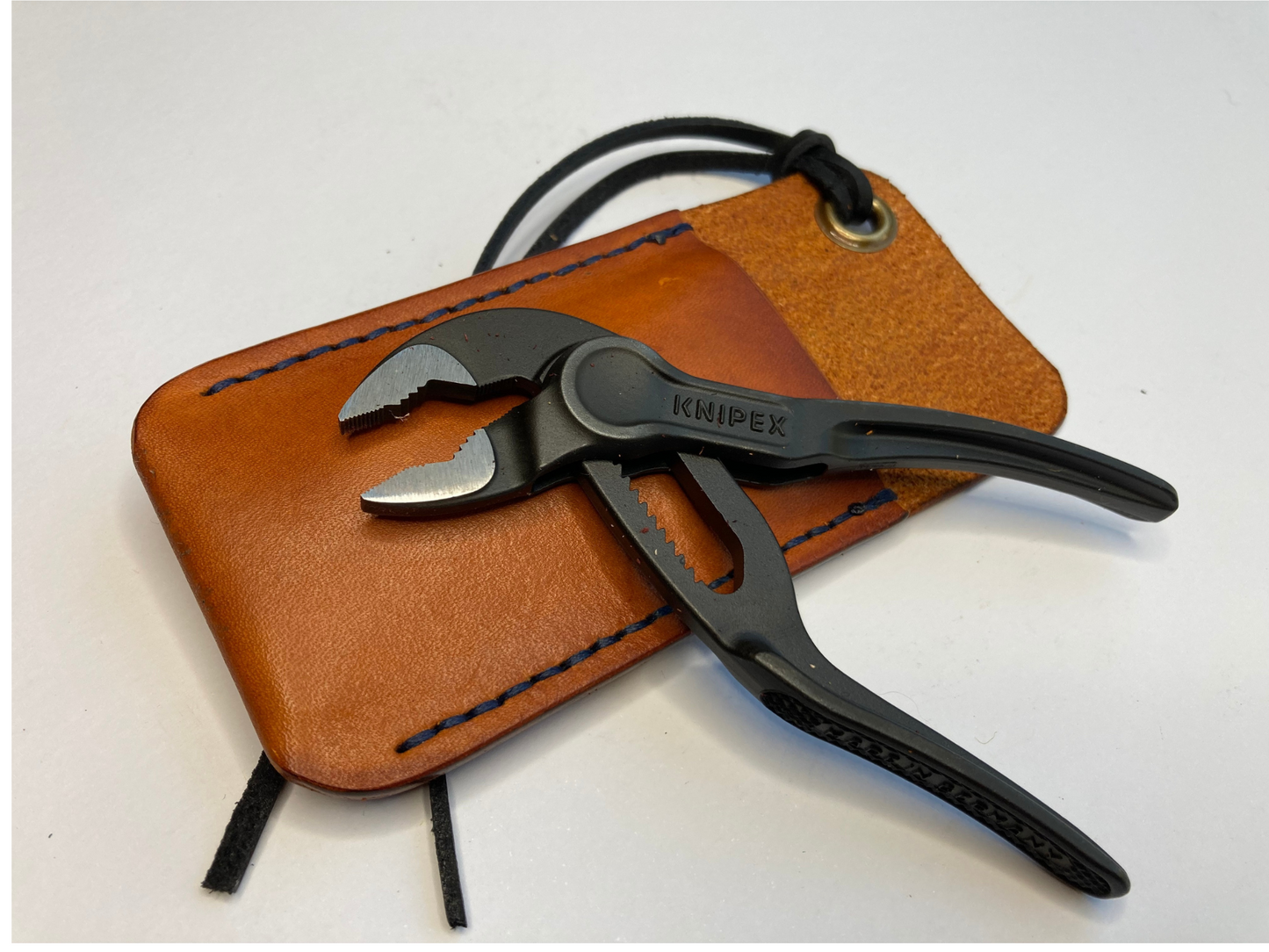 Knipex Cobra XS 100 pliers and leather sheath