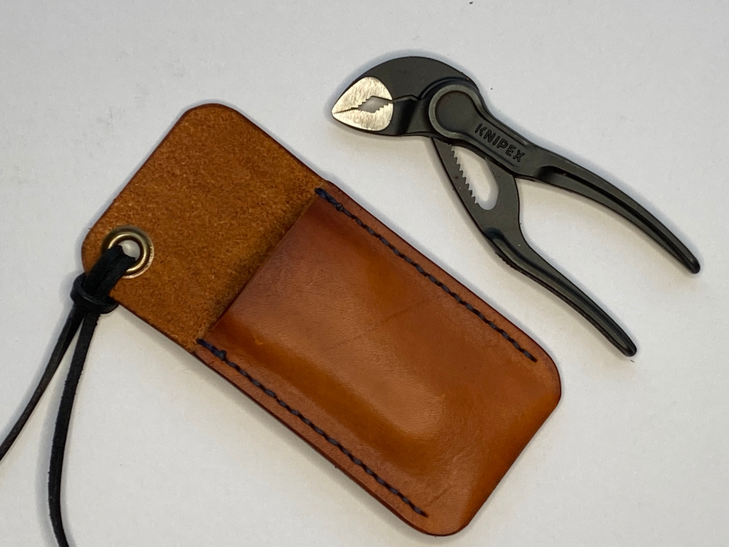 Knipex Cobra XS 100 pliers and leather sheath