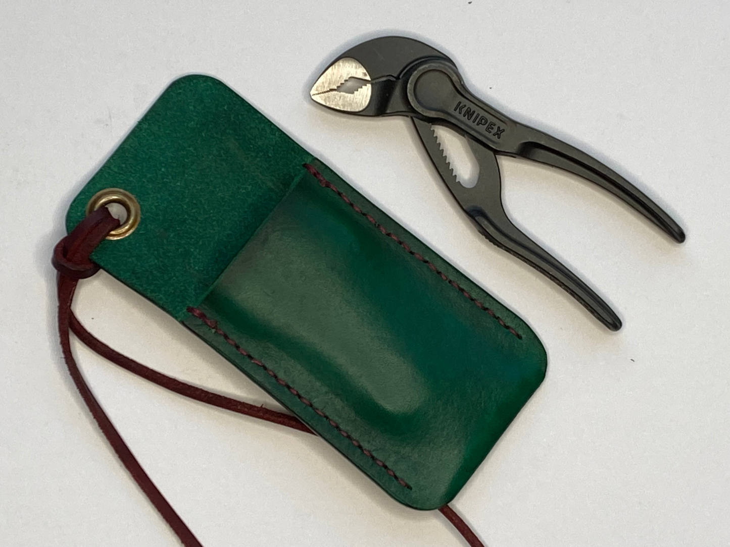 Knipex Cobra XS 100 pliers and leather sheath