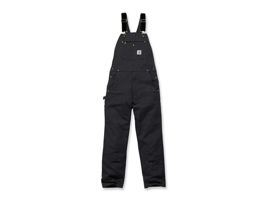 Carhartt R01 Duck Bib Overalls Black