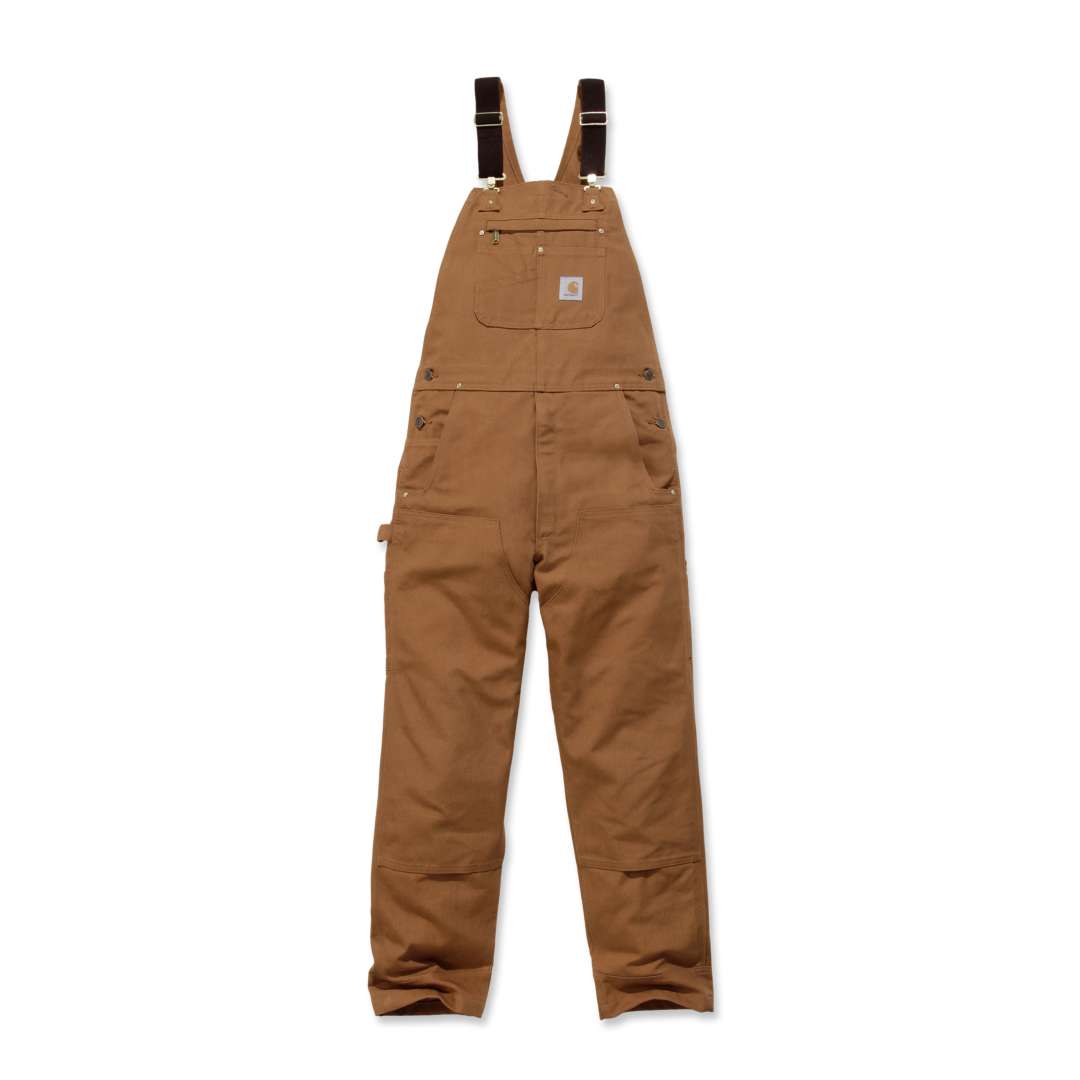 Carhartt R01 Duck Bib Overalls Carhartt Brown - Main Image