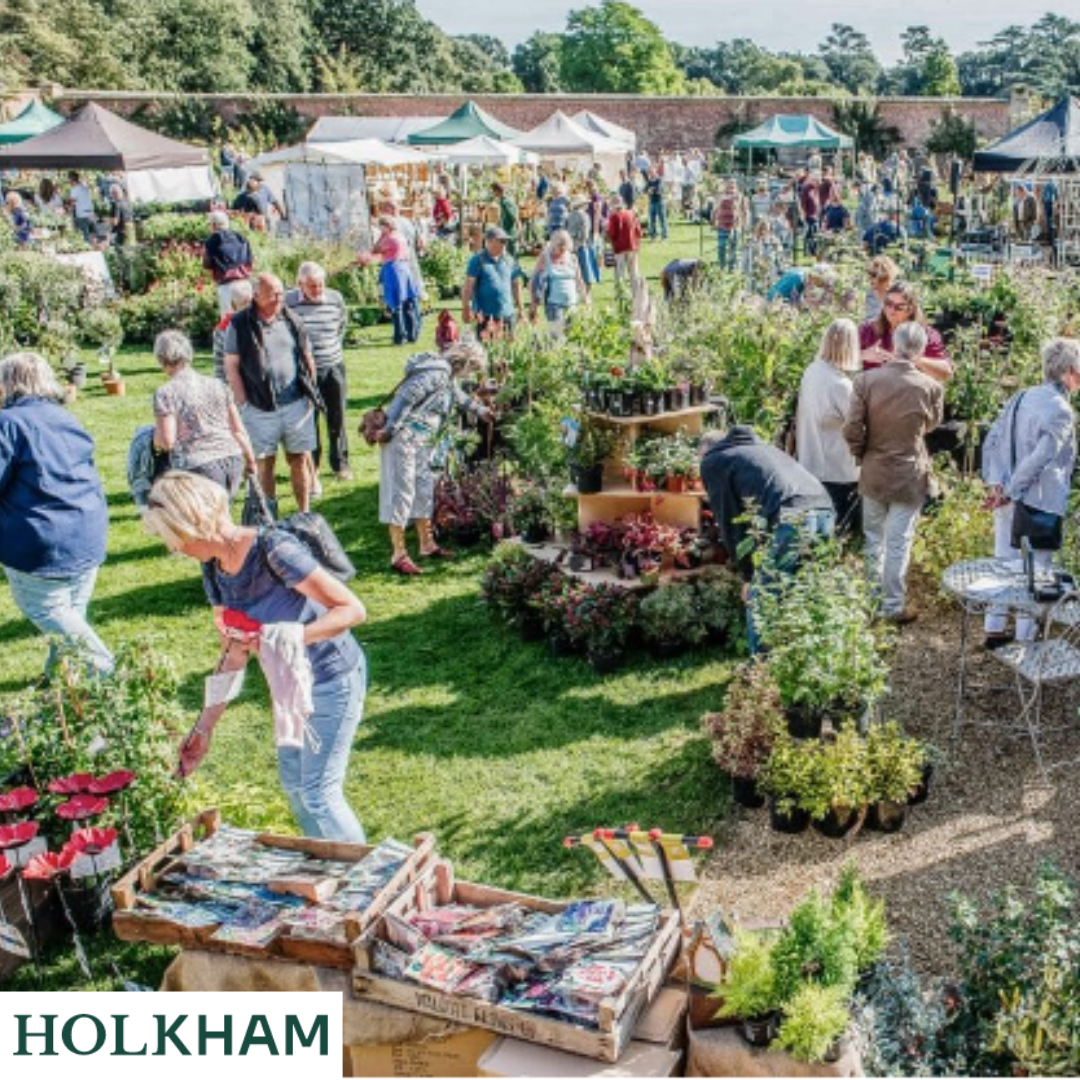Our next event... we're heading to Holkham garden fair