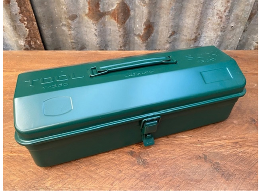 Toyo Y350 Tool Box in Antique Green (damaged)