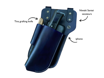 Custom leather secateur sheath