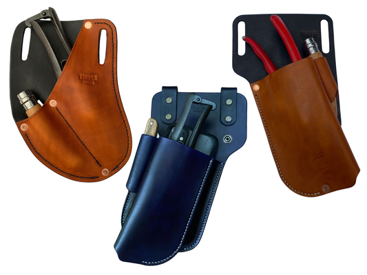 Custom leather secateur sheath