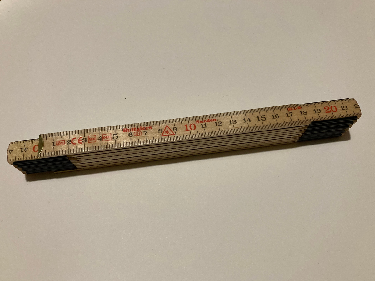2m Table Ruler Folding wooden ruler - 2 metre – Tinker and Fix