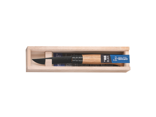 Opinel Black No 8 Oak Pen Knife Gift Set