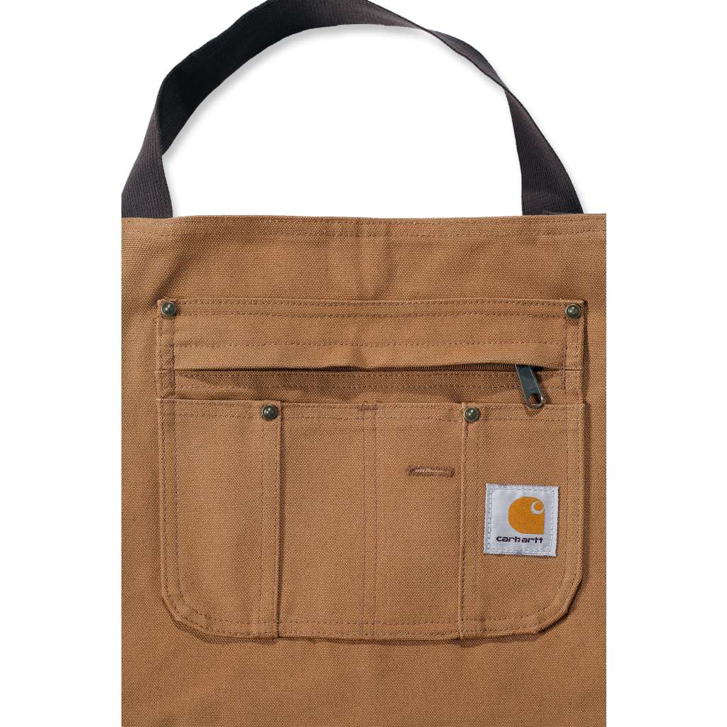 close up image of Carhartt apron front pocket