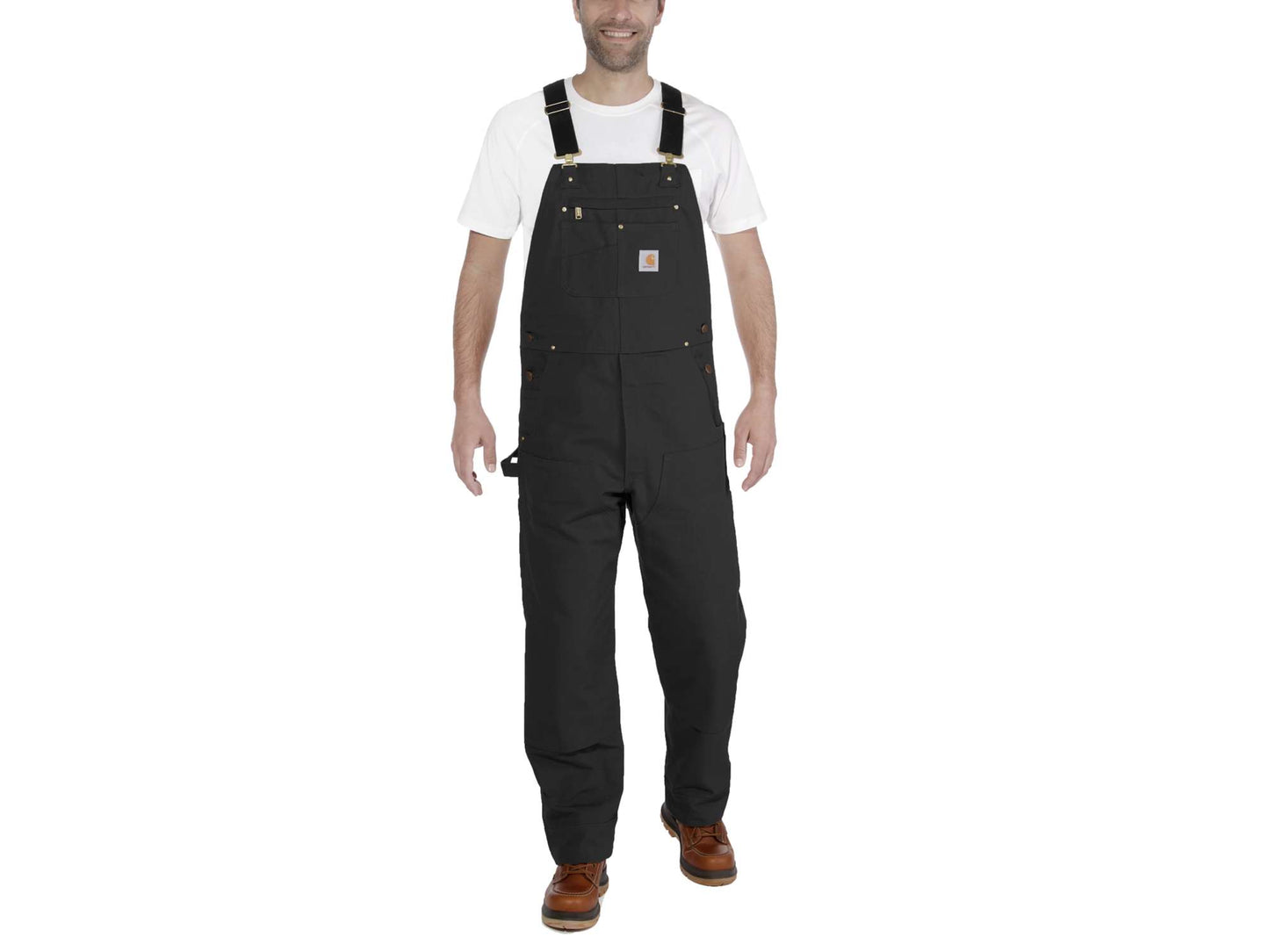 Carhartt R01 Duck Bib Overalls Black