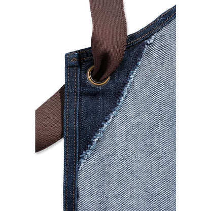 close up image of inside of Carharrt denim apron strap