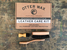 Otter Wax Leather Care Kit & Brushes