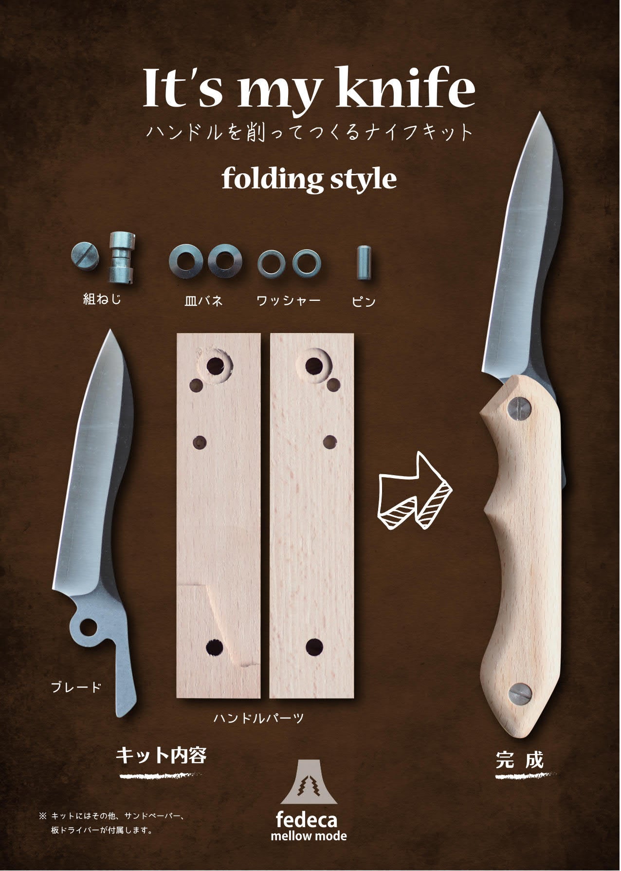 Fedeca It's My Knife Folding Knife Kit